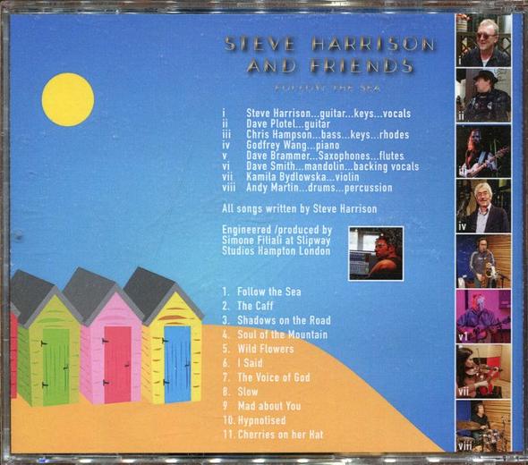 Album rear cover Follow The Sea - Steve Harrison and Friends