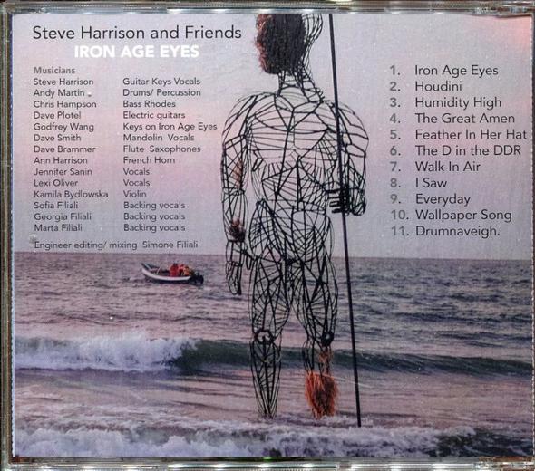 Album rear cover Iron Age Eyes - Steve Harrison and Friends