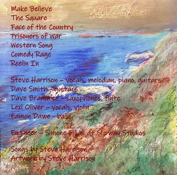 Album rear cover Make Believe - Steve Harrison and Friends